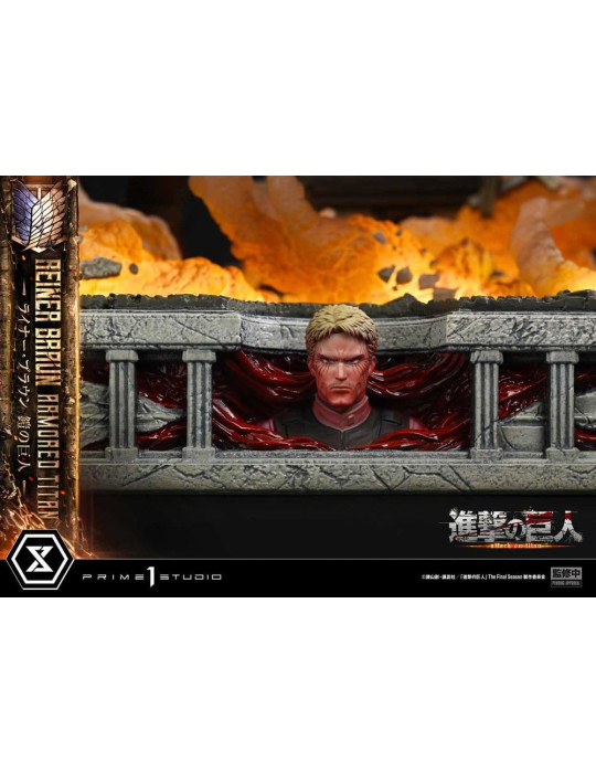 Attack on Titan Ultimate Diorama Masterline Statue Reiner Braun Armored Titan 75 cm Prime 1 Studio