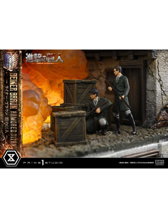 L'Attaque des Titans Ultimate Diorama Masterline Statue Reiner Braun Armored Titan 75 cm Prime 1 Studio