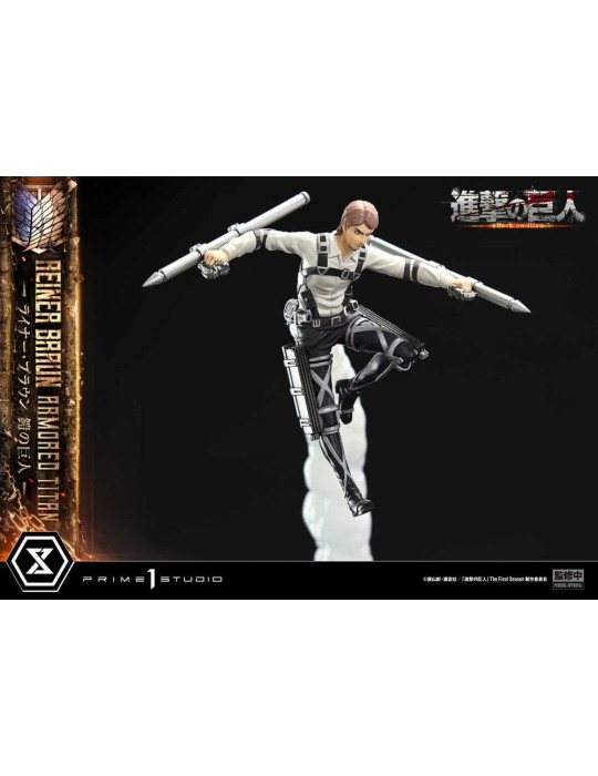 L'Attaque des Titans Ultimate Diorama Masterline Statue Reiner Braun Armored Titan 75 cm Prime 1 Studio