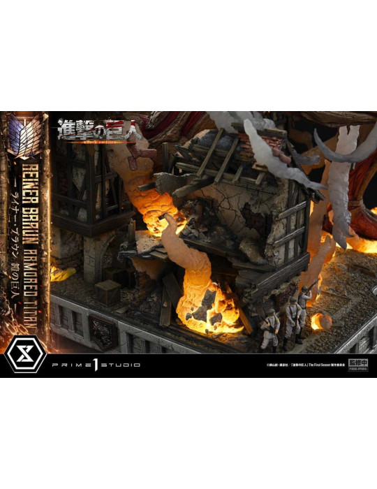 Attack on Titan Ultimate Diorama Masterline Statue Reiner Braun Armored Titan 75 cm Prime 1 Studio