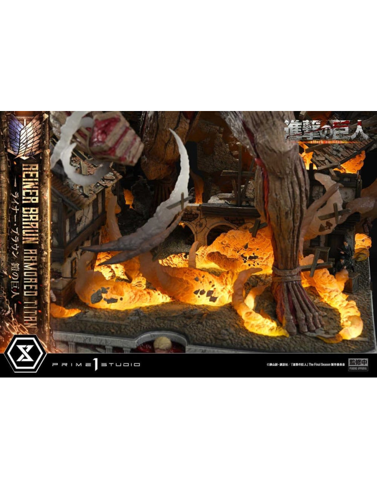 L'Attaque des Titans Ultimate Diorama Masterline Statue Reiner Braun Armored Titan 75 cm Prime 1 Studio