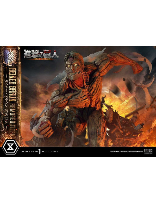 Attack on Titan Ultimate Diorama Masterline Statue Reiner Braun Armored Titan Bonus Version 75 cm Prime 1 Studio
