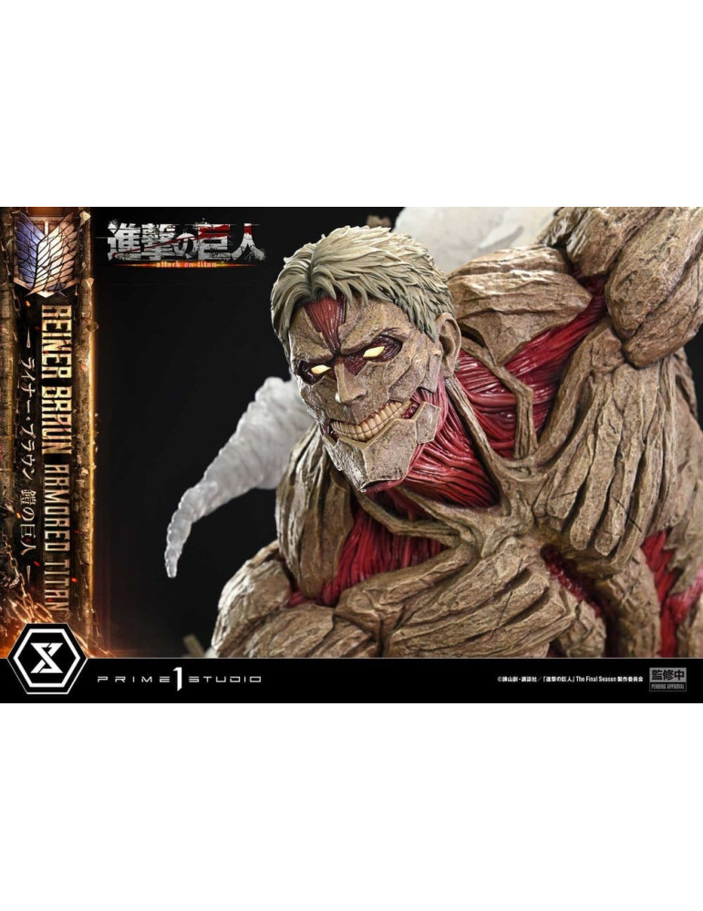 Attack on Titan Ultimate Diorama Masterline Statue Reiner Braun Armored Titan Bonus Version 75 cm Prime 1 Studio
