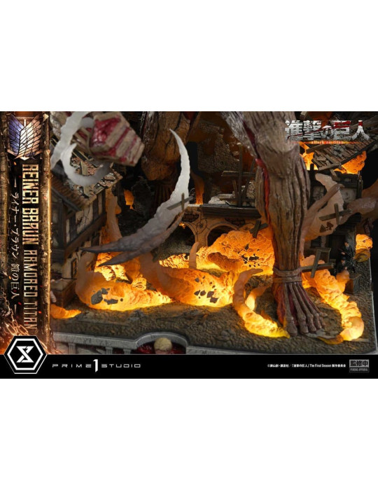 Attack on Titan Ultimate Diorama Masterline Statue Reiner Braun Armored Titan Bonus Version 75 cm Prime 1 Studio