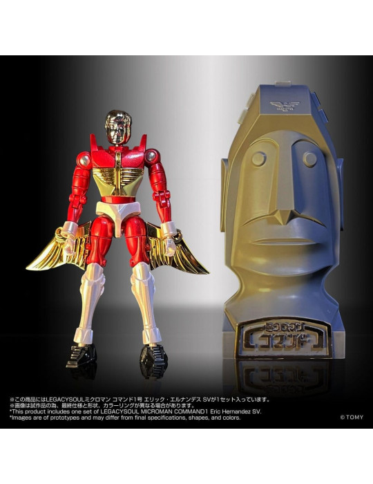 Microman figurine Legacysoul Command 1 Eric Hernandez SV Takara Tomy