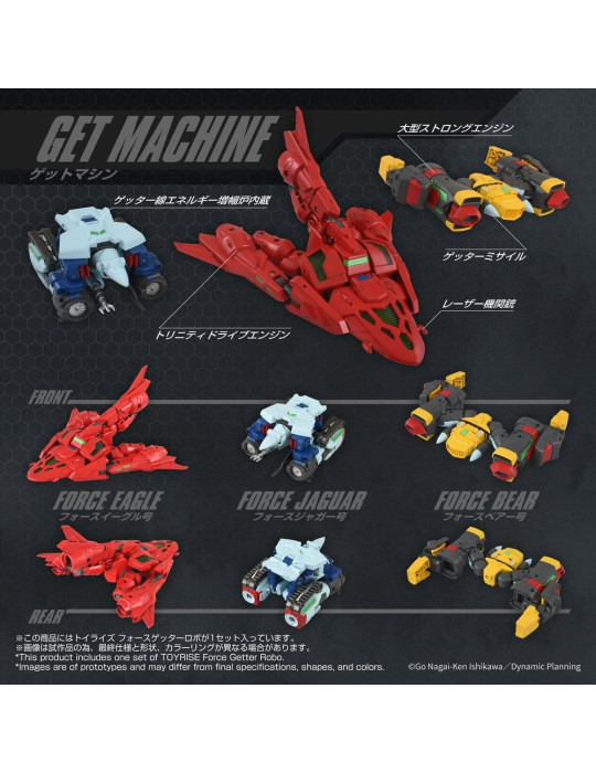 Getter Robo figurine Toyrise Force Getter Robo 27 cm Takara Tomy
