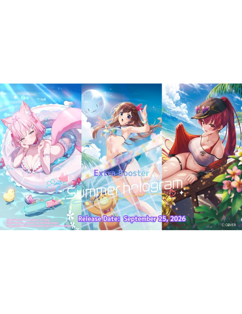 Hololive Official Card Game Display of  8 Extra Boosters Summer Hologram (EN)