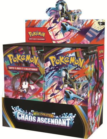 Pokémon Display de 36 boosters Méga-Évolution ME04 Chaos Ascendant (FR)