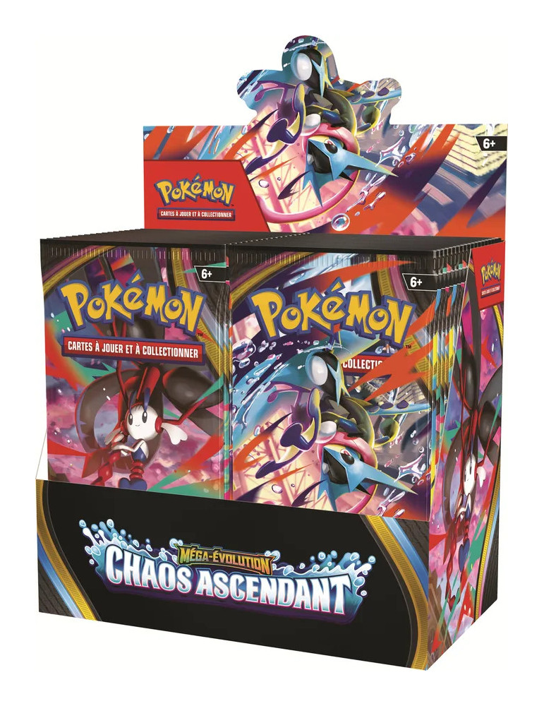 Pokémon Display de 36 boosters Méga-Évolution ME04 Chaos Ascendant (FR)