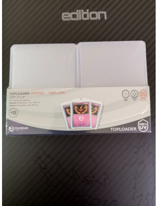 PHOENIX SHIELD 50 toploader Ultimate Crystal 35 pt