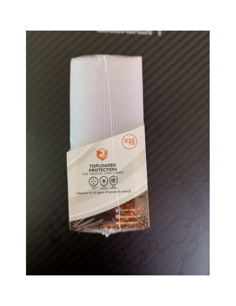 PHOENIX SHIELD 25 toploader Deluxe avec film de protection 35 pt