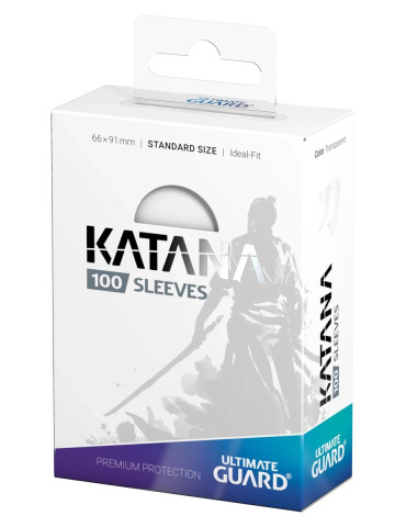 Ultimate Guard 100 Katana Sleeves taille standard Transparent (66 × 91 mm)
