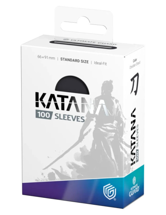 Ultimate Guard 100 Katana Sleeves taille standard Obsidian Shard (66 × 91 mm)