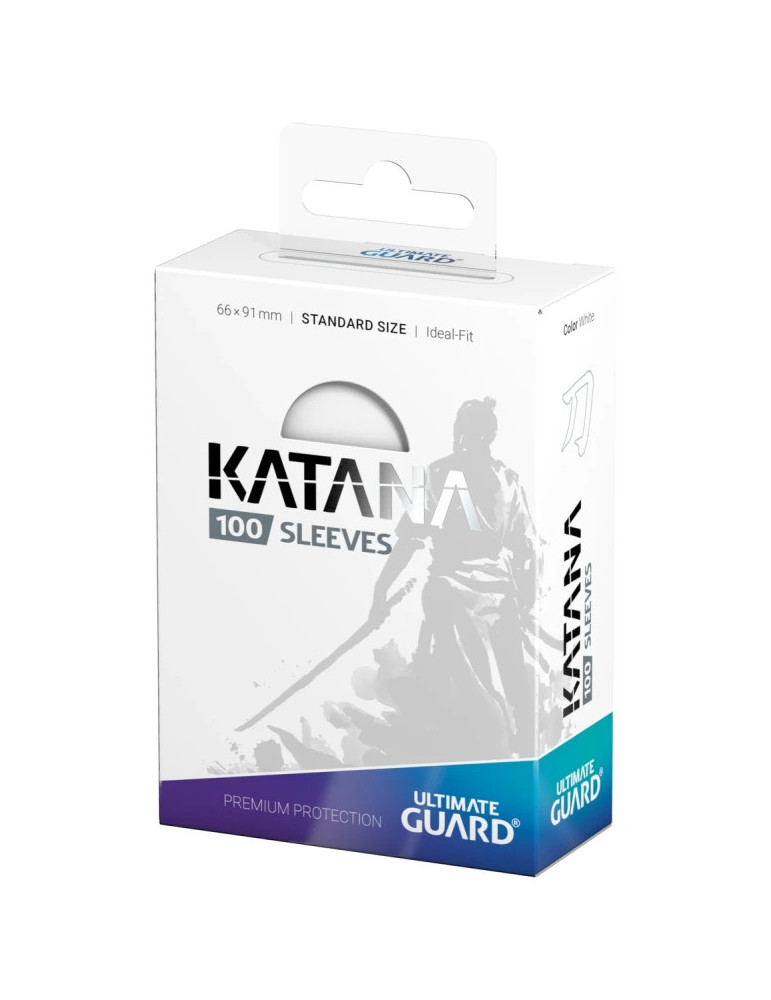 Ultimate Guard 100 Katana Sleeves taille standard Blanc (66 × 91 mm)