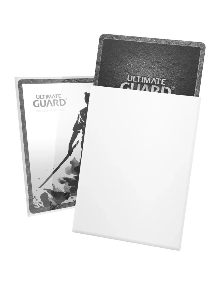 Ultimate Guard 100 Katana Sleeves taille standard Blanc (66 × 91 mm)