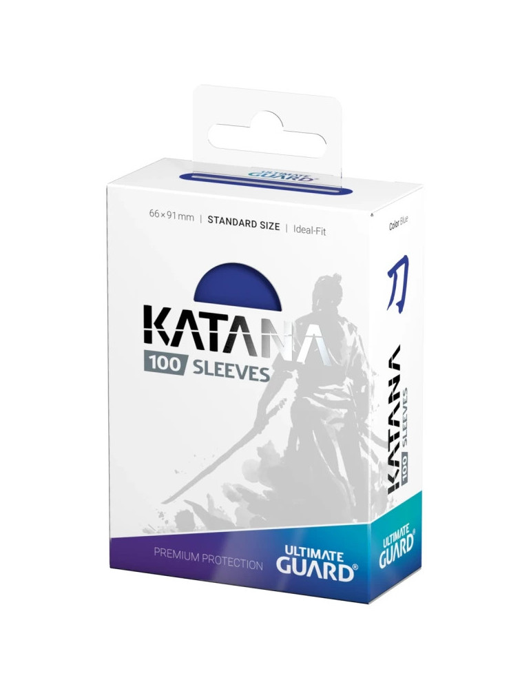 Ultimate Guard 100 Katana Sleeves Standard Size Bleu (66 × 91 mm)
