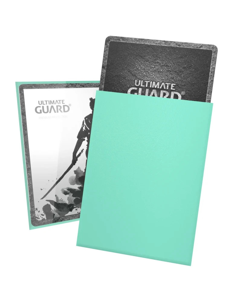 Ultimate Guard 100 Katana Sleeves taille standard Turquoise (66 × 91 mm)