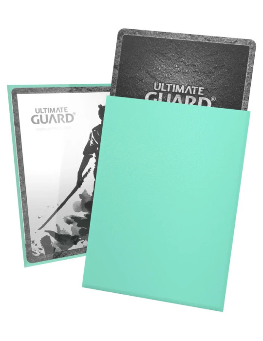 Ultimate Guard 100 Katana Sleeves taille standard Turquoise (66 × 91 mm)
