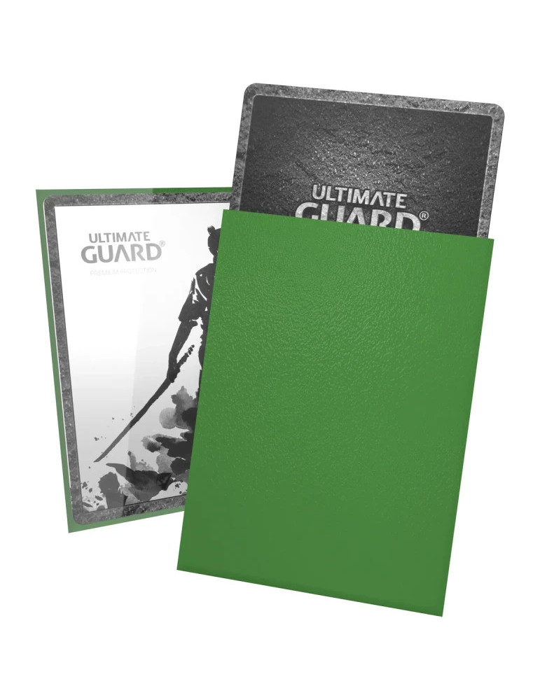 Ultimate Guard 100 Katana Sleeves taille standard Vert (66 × 91 mm)