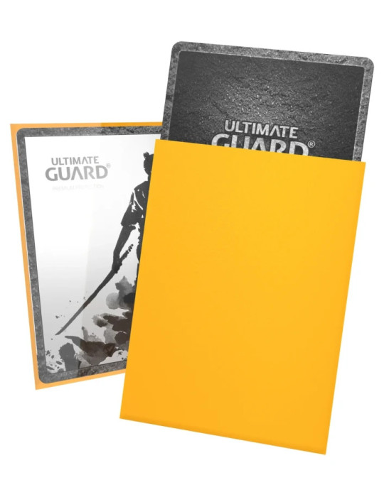 Ultimate Guard 100 Katana Sleeves taille standard Jaune (66 × 91 mm)