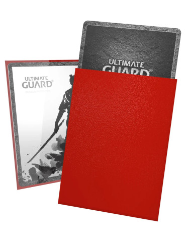 Ultimate Guard 100 Katana Sleeves taille standard Rouge (66 × 91 mm) 2