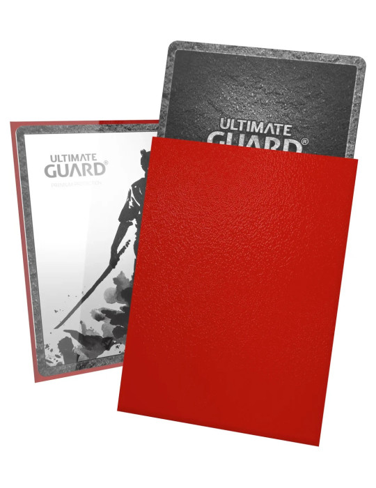 Ultimate Guard 100 Katana Sleeves taille standard Rouge (66 × 91 mm)