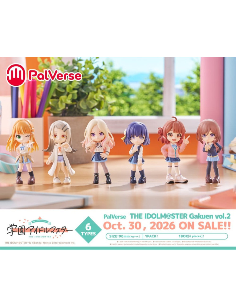 The Idolmaster Blind Box présentoir figurines mini PalVerse vol.2 Bushiroad