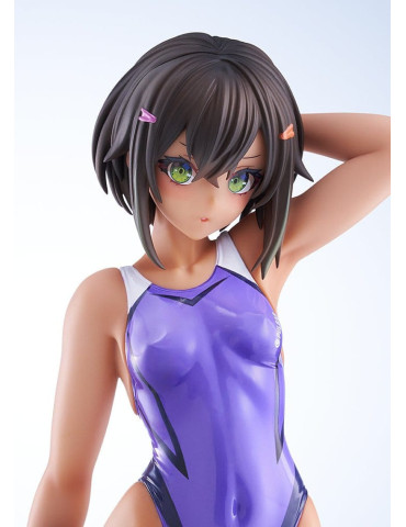 Arms Note PVC Figure 1/7 Buchou-chan of the Swimming Club Purple Swimsuit Ver. 22 cm Amakuni 2