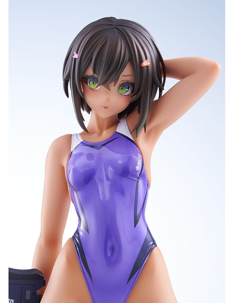 Arms Note PVC Figure 1/7 Buchou-chan of the Swimming Club Purple Swimsuit Ver. 22 cm Amakuni