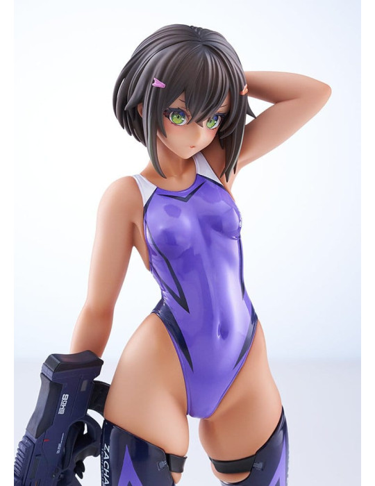 Arms Note PVC Figure 1/7 Buchou-chan of the Swimming Club Purple Swimsuit Ver. 22 cm Amakuni