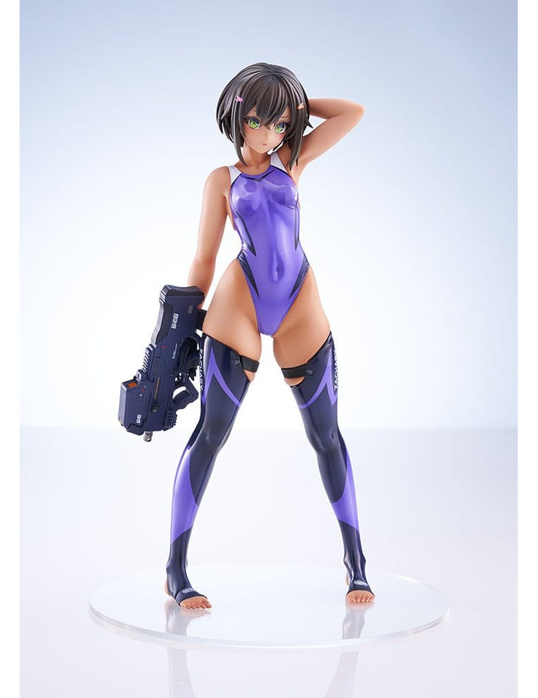 Arms Note PVC Figure 1/7 Buchou-chan of the Swimming Club Purple Swimsuit Ver. 22 cm Amakuni