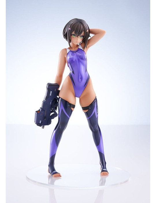 Arms Note PVC Figure 1/7 Buchou-chan of the Swimming Club Purple Swimsuit Ver. 22 cm Amakuni