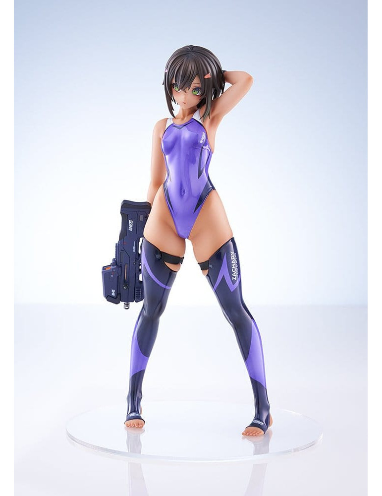 Arms Note PVC Figure 1/7 Buchou-chan of the Swimming Club Purple Swimsuit Ver. 22 cm Amakuni