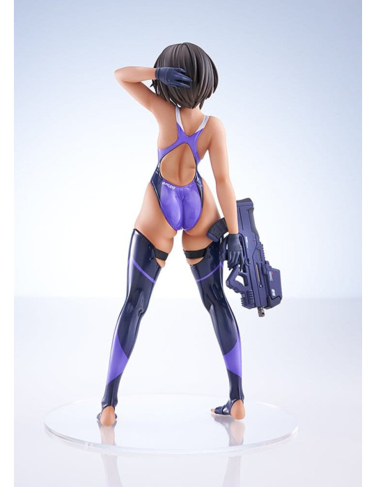 Arms Note PVC Figure 1/7 Buchou-chan of the Swimming Club Purple Swimsuit Ver. 22 cm Amakuni