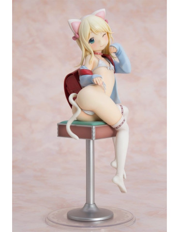 Hatsukoi Ribbon PVC Figure 1/6 Yuu White cat Ver. 25 cm Orchid Seed