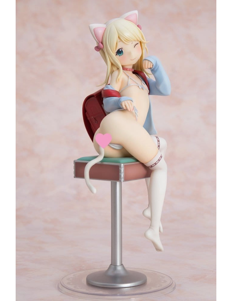 Hatsukoi Ribbon PVC Figure 1/6 Yuu White cat Ver. 25 cm Orchid Seed