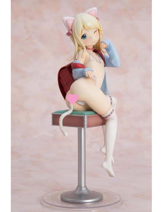 Hatsukoi Ribbon PVC Figure 1/6 Yuu White cat Ver. 25 cm Orchid Seed