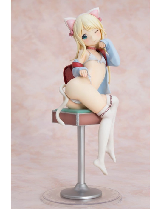 Hatsukoi Ribbon PVC Figure 1/6 Yuu White cat Ver. 25 cm Orchid Seed