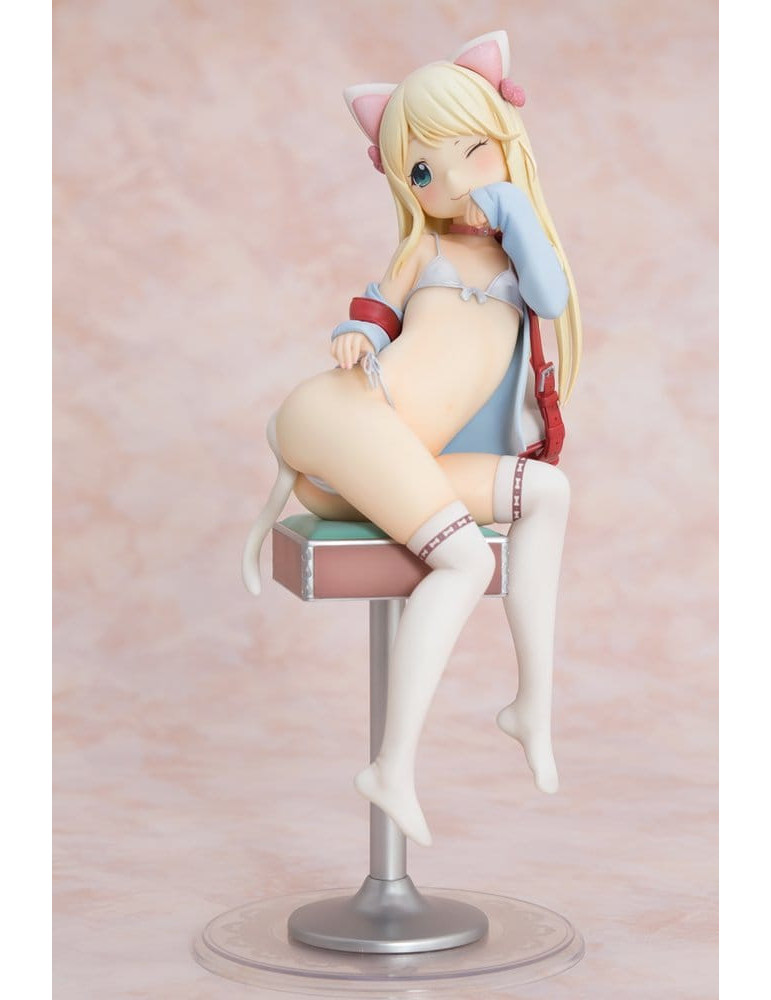Hatsukoi Ribbon PVC Figure 1/6 Yuu White cat Ver. 25 cm Orchid Seed