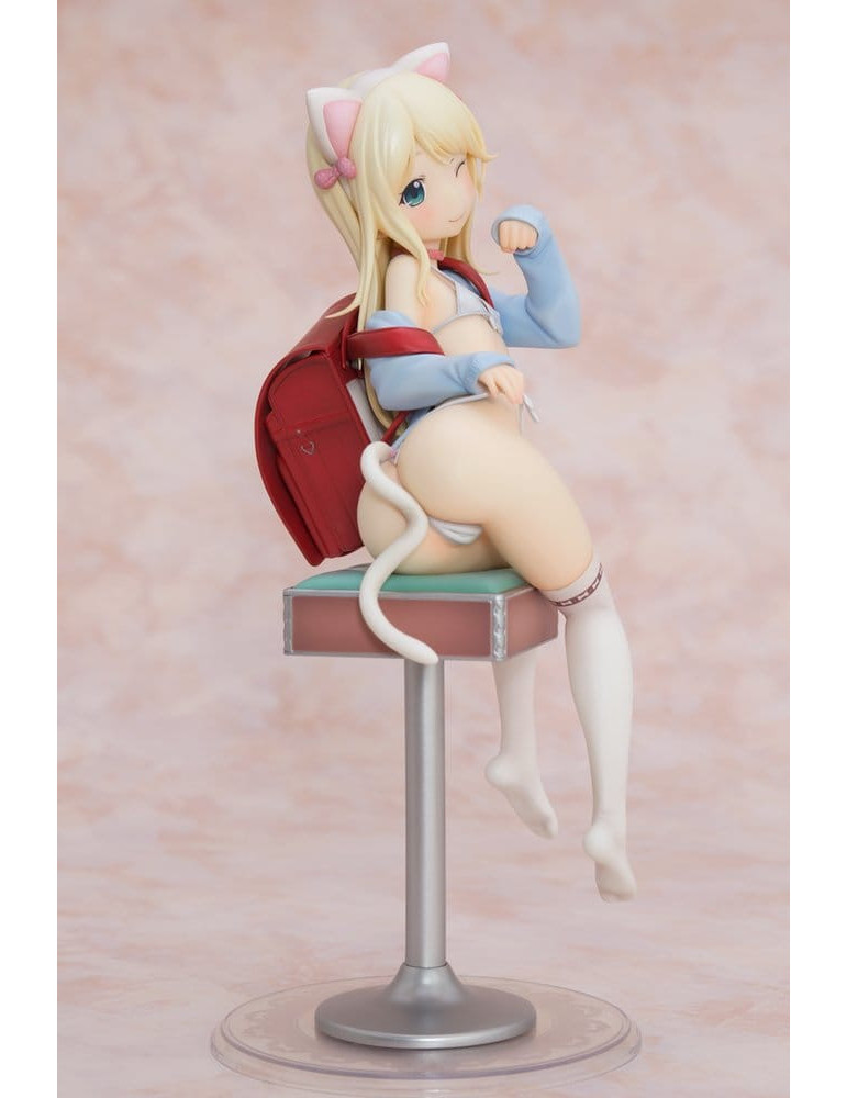 Hatsukoi Ribbon PVC Figure 1/6 Yuu White cat Ver. 25 cm Orchid Seed