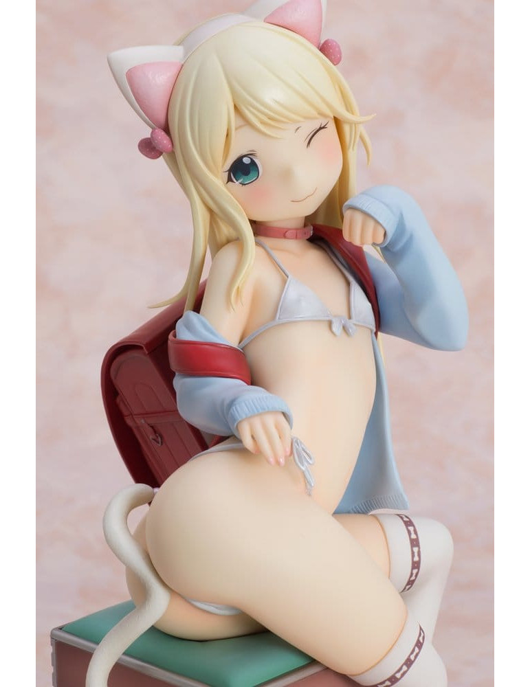 Hatsukoi Ribbon PVC Figure 1/6 Yuu White cat Ver. 25 cm Orchid Seed