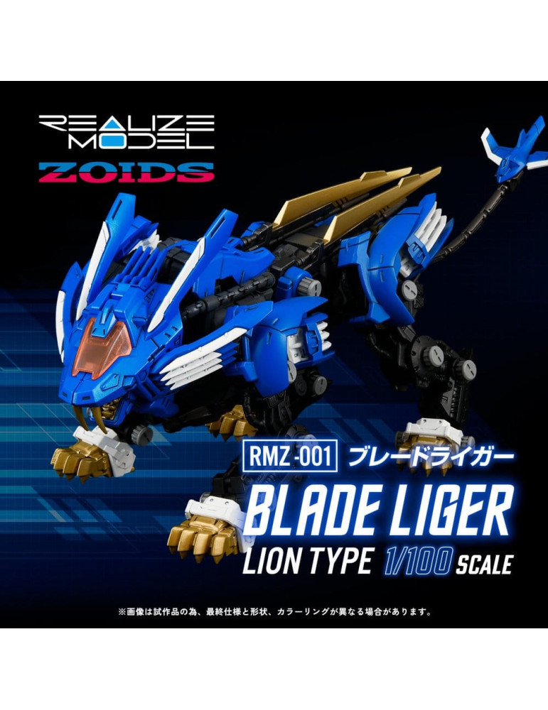 Zoids figurine 1/100 Plastic Model Kit RMZ-001 Blade Liger (Reproduction) 25 cm Takara Tomy