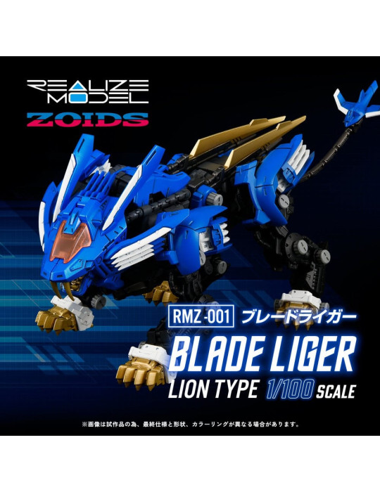 Zoids figurine 1/100 Plastic Model Kit RMZ-001 Blade Liger (Reproduction) 25 cm Takara Tomy