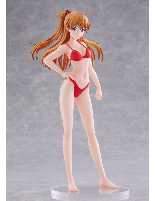 Rebuild of Evangelion Pop Up Parade Beach Queens Asuka Shikinami Langley (Bikini Style) L Size 23 cm Wave