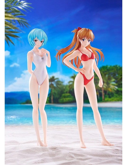 Rebuild of Evangelion Pop Up Parade Beach Queens Rei Ayanami (One-Piece Style) L Size 22 cm Wave