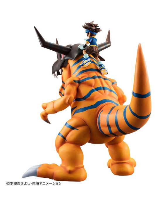 Digimon Adventure Precious G.E.M. Series PVC Figure Greymon & Taichi Yagami 25 cm (Repeat) Megahouse