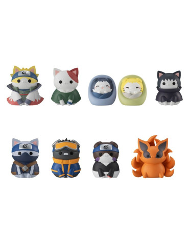 Naruto Shippuden figurines mini Mega Cat Project Nyaruto! Once upon a time in Konoha village 3 cm Megahouse