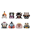 One Piece figurines mini Mega Cat Project Nyan Piece Nyan! Luffy & the Seven Warlords of the Sea 3 cm Megahouse