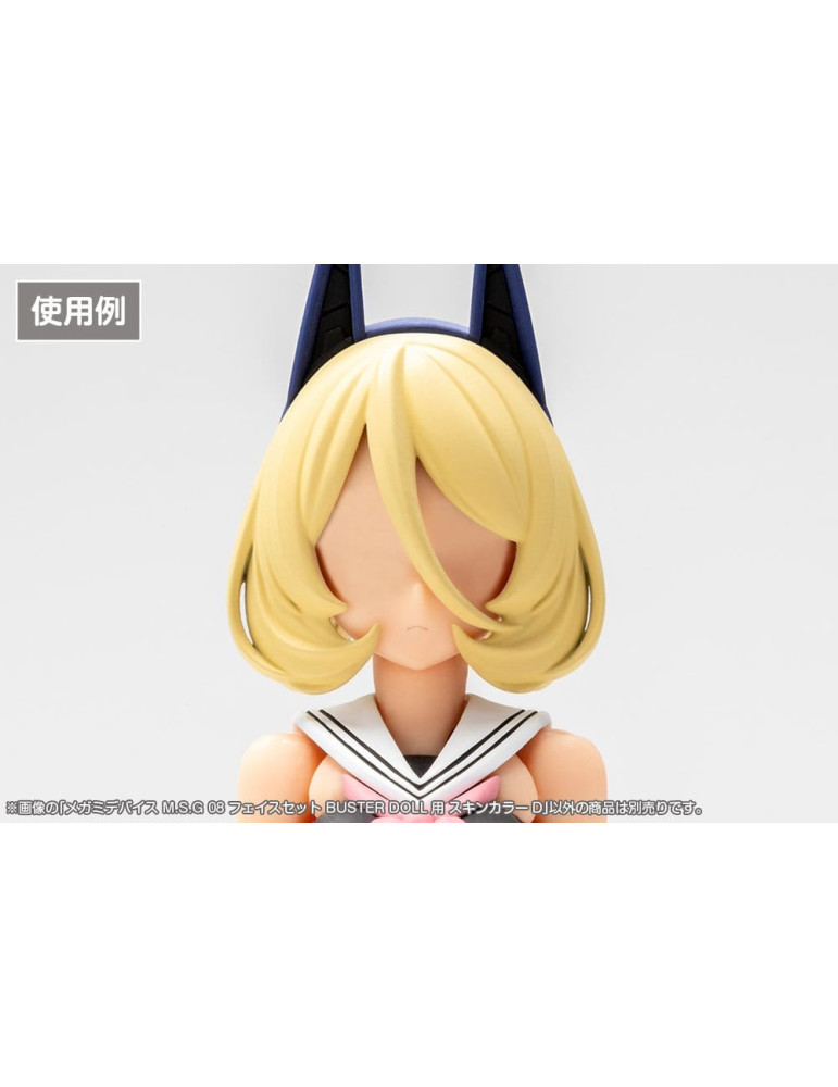 Megami Device M.S.G 08 accessoires 1/1 Face Set Buster Doll Skin Color D Kotobukiya