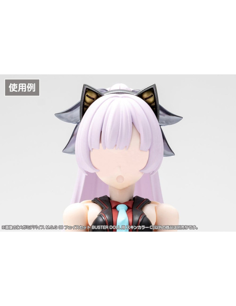 Megami Device M.S.G 08 accessoires 1/1 Face Set Buster Doll Skin Color C Kotobukiya